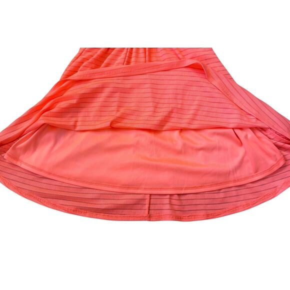 Ocean Drive Bright Pink Sleeveless Striped Dress Womens Size M - Picture 3 of 8